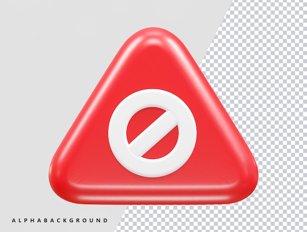 Block icon 3d rendering vector illustration