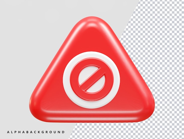 Block icon 3d rendering vector illustration