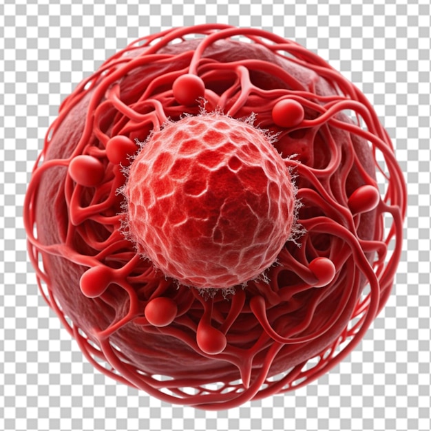 PSD blood clot in on transparent background