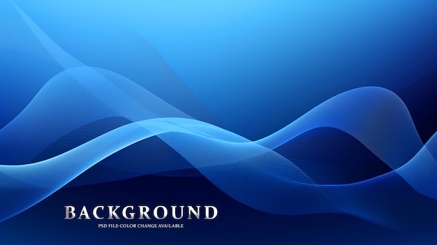 Blue abstract 3d waves background