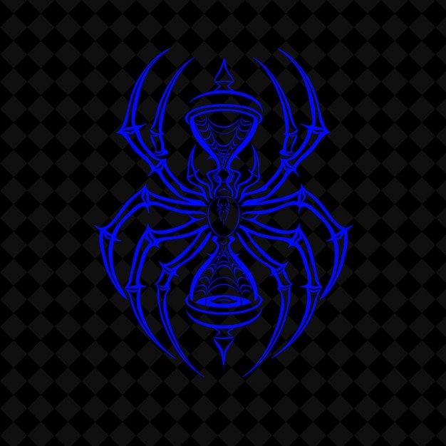 a blue alien symbol on a black background with a black background