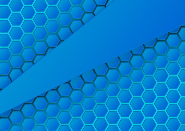 PSD the blue background of the hexagonal pattern blue hexagonal pattern