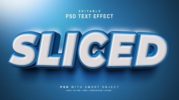 a blue background with a picture of a copy of the 3d text effect