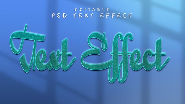 A blue background with the text effect in blue Text Effect New Style PSD