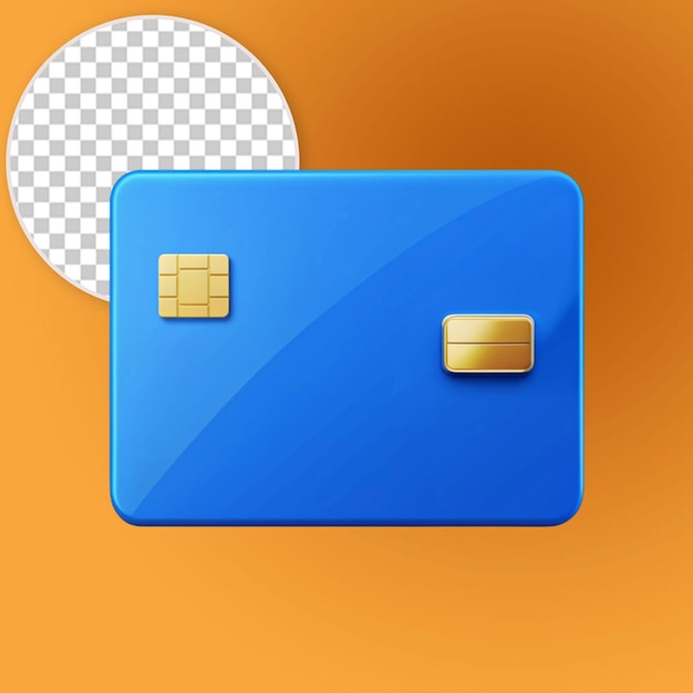 PSD blue bank card