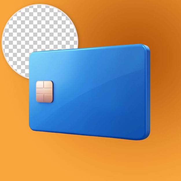 PSD blue bank card