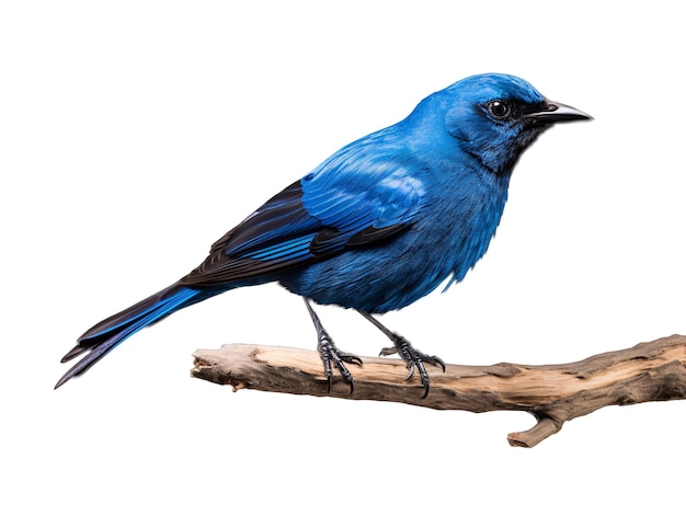 a blue bird on a branch