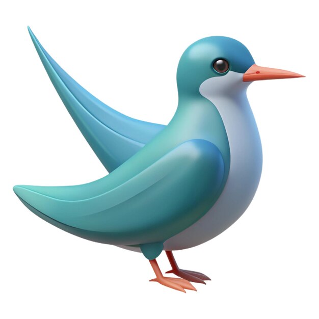 a blue bird with a red beak and a blue beak