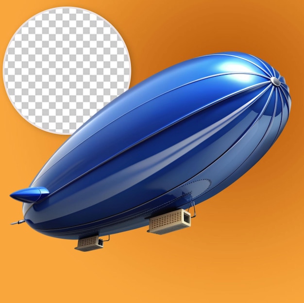 PSD blue blimp