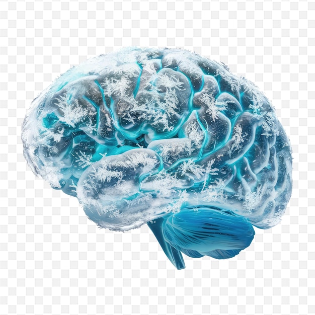 PSD a blue brain with the words quot the word brain quot on it