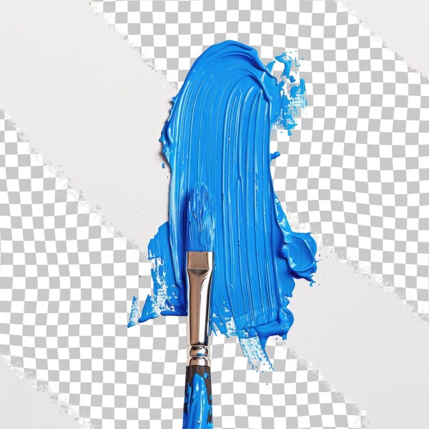 PSD a blue brush with a blue paint on it and a blue brush on the bottom