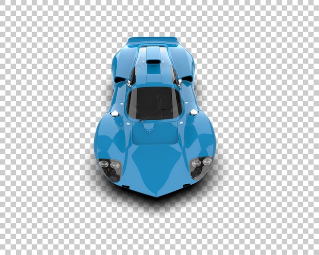 PSD a blue car with a hood open and the front is a blue color