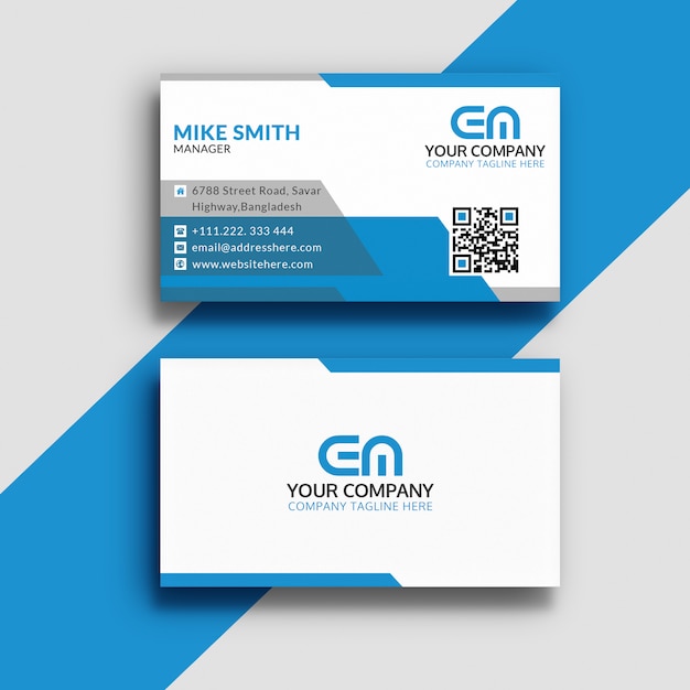 Blue Corporate Business Card