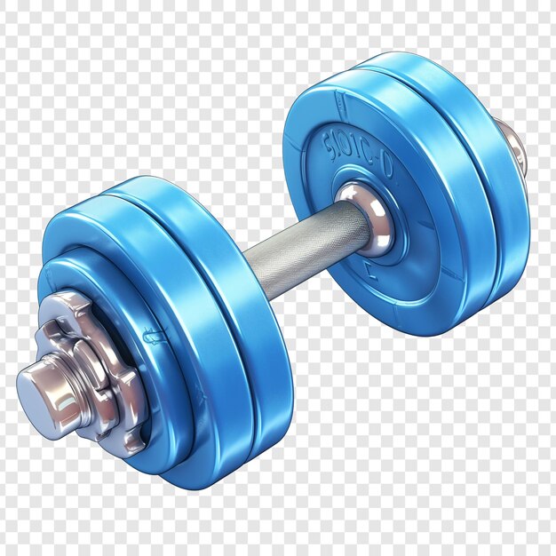 Blue Dumbbell for Fitness and Exercise