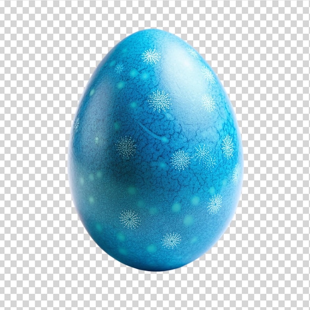 Blue Easter Egg isolated on transparent background