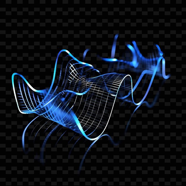 PSD a blue fish with a blue flame and a black background