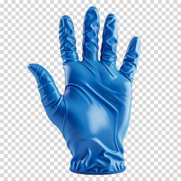 a blue glove