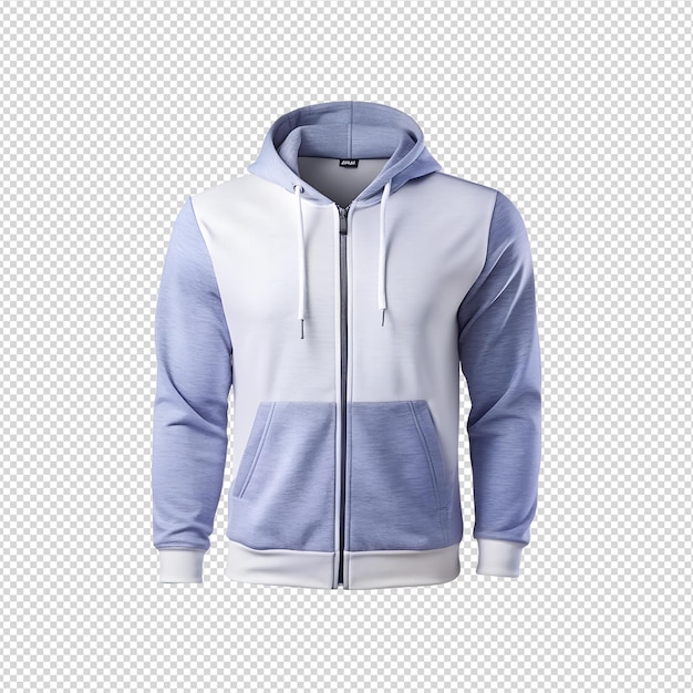 PSD a blue hoodie with a hoodie on it