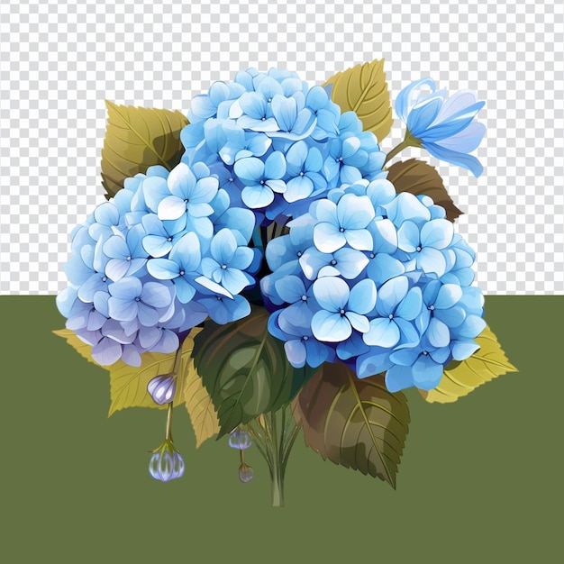 blue Hydrangea flower bouquet