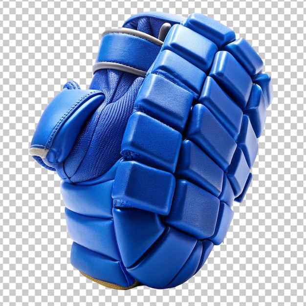 PSD blue ice hockey glove transparent background