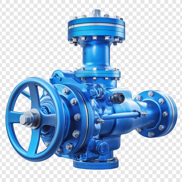 PSD blue industrial valve