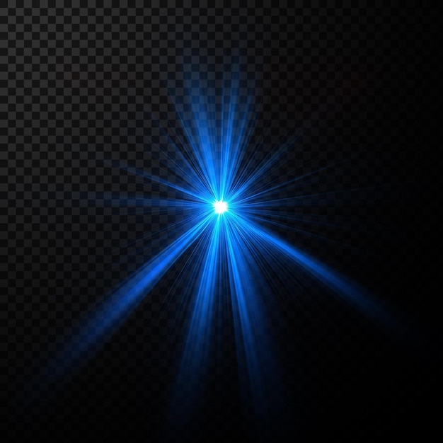 PSD a blue light that is on a black background