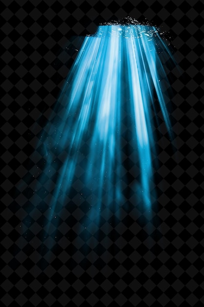 a blue light that is on a black background