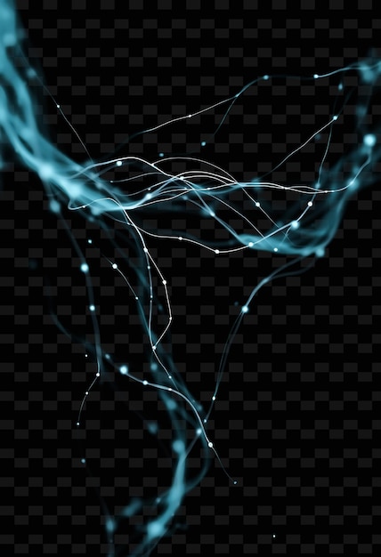 blue lines on a black background