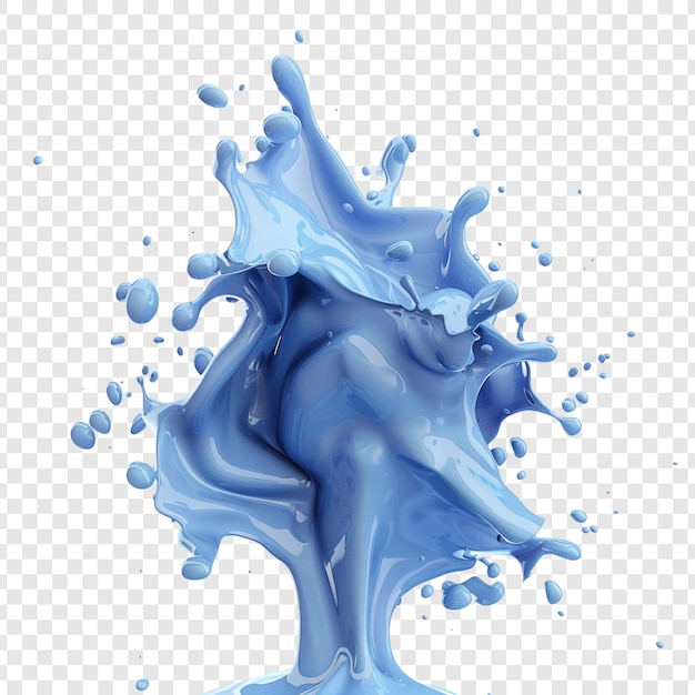 PSD blue liquid splash