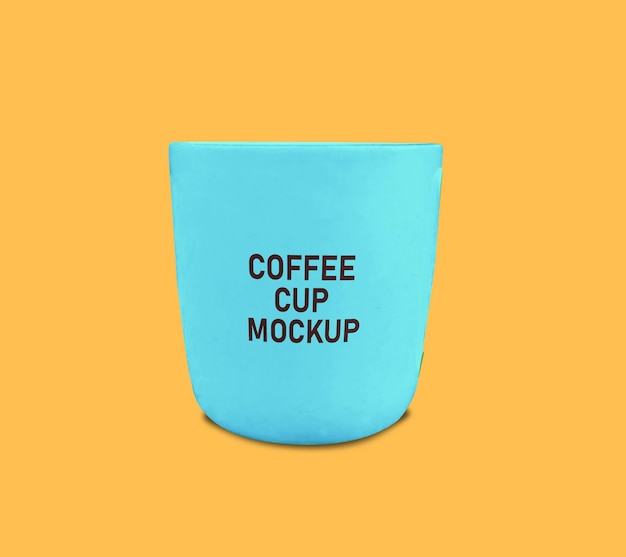 PSD blue mug mockup design psd template