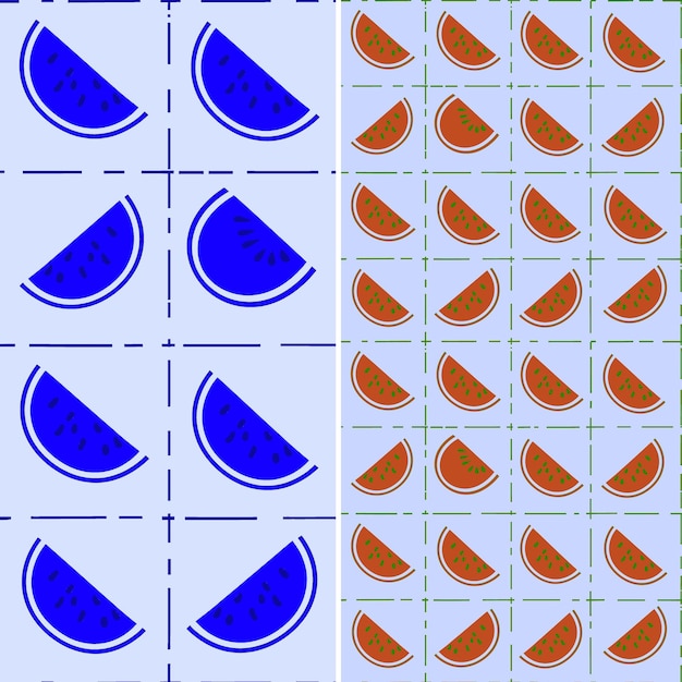 PSD a blue and orange pattern with a blue sailboat on it