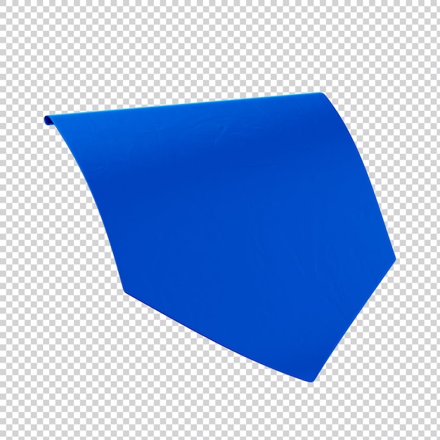 Blue paper flag 3d Festa Junina 3d Brazil for June party Saint John seal