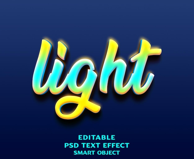 PSD a blue poster for the light effect