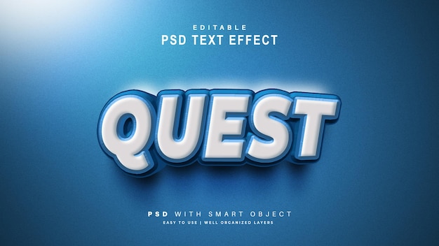 PSD a blue poster for a stylish text effect