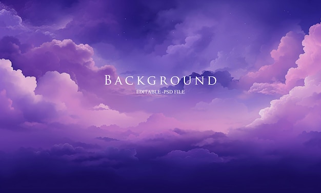 PSD blue purple cool beautiful cosmic cloud cloud background