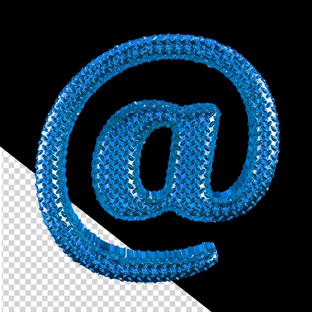 PSD blue ribbed symbol