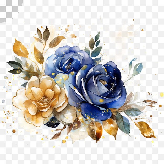 blue rose transparent background