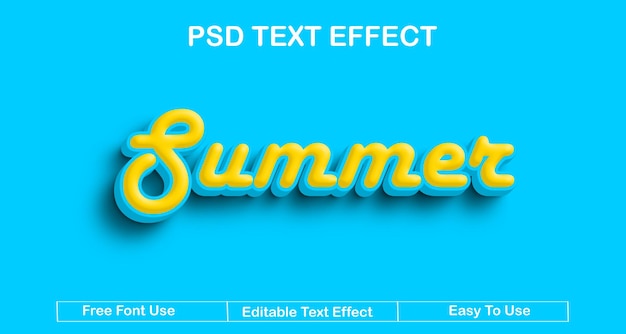 PSD a blue screen that says pf text effect effect on it