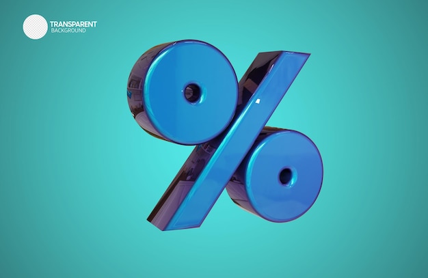 A blue sign that says 9 percent on it