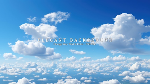 Blue Sky background with tiny Clouds