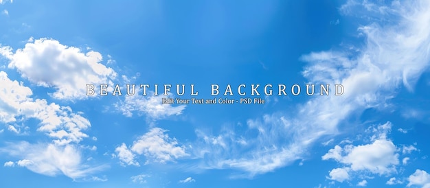 PSD blue sky background