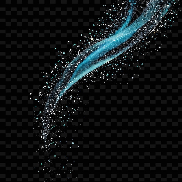 a blue smoke on a black background with a starburst in the middle