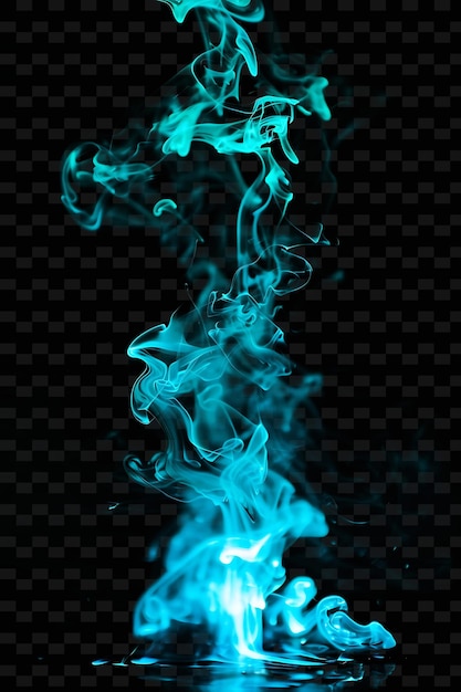 the blue smoke in the dark