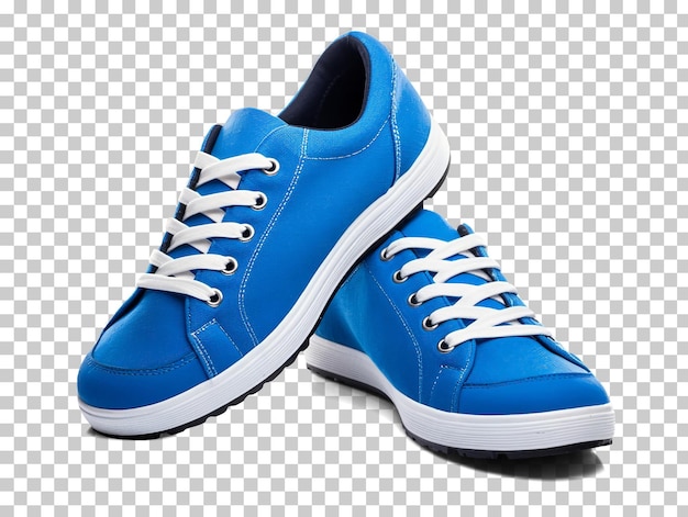 Blue sneakers shoes isolated on transparent background png psd