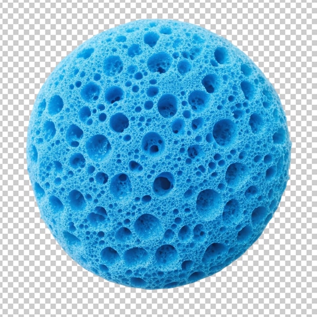 PSD blue sponge transparent background