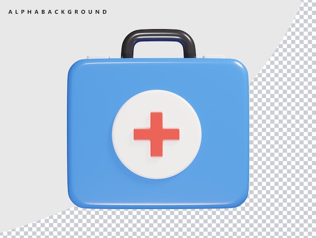 PSD a blue square with a red cross on it