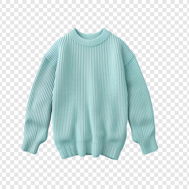 PSD a blue striped sweater with a green striped sweater on a transparent background