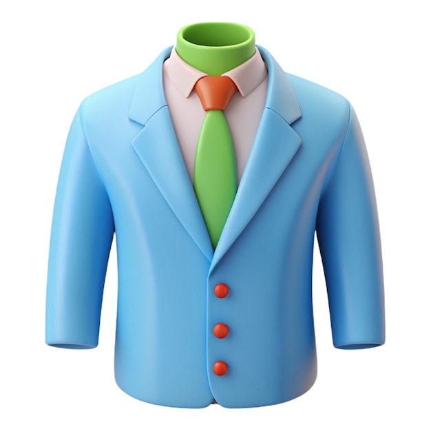 PSD a blue suit with a green tie and a green tie