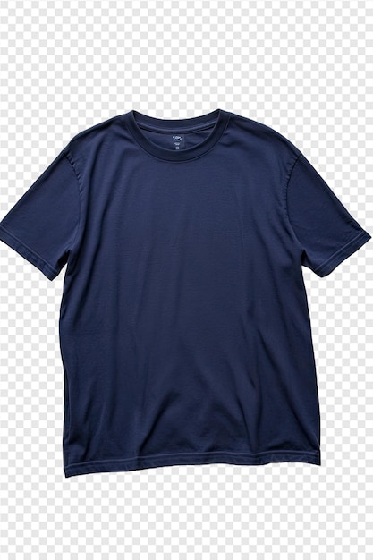 PSD a blue t shirt with a black logo on it