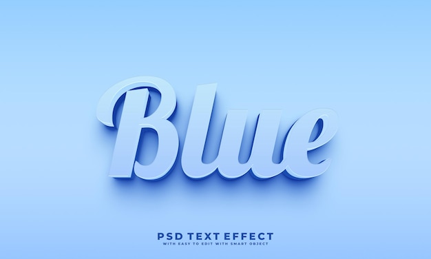 Blue text effect